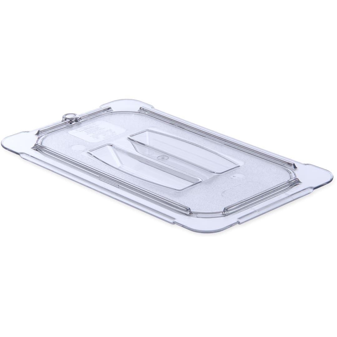 Carlisle 10290U07 StorPlus Clear 1/4-Size Handled Food Pan Lid