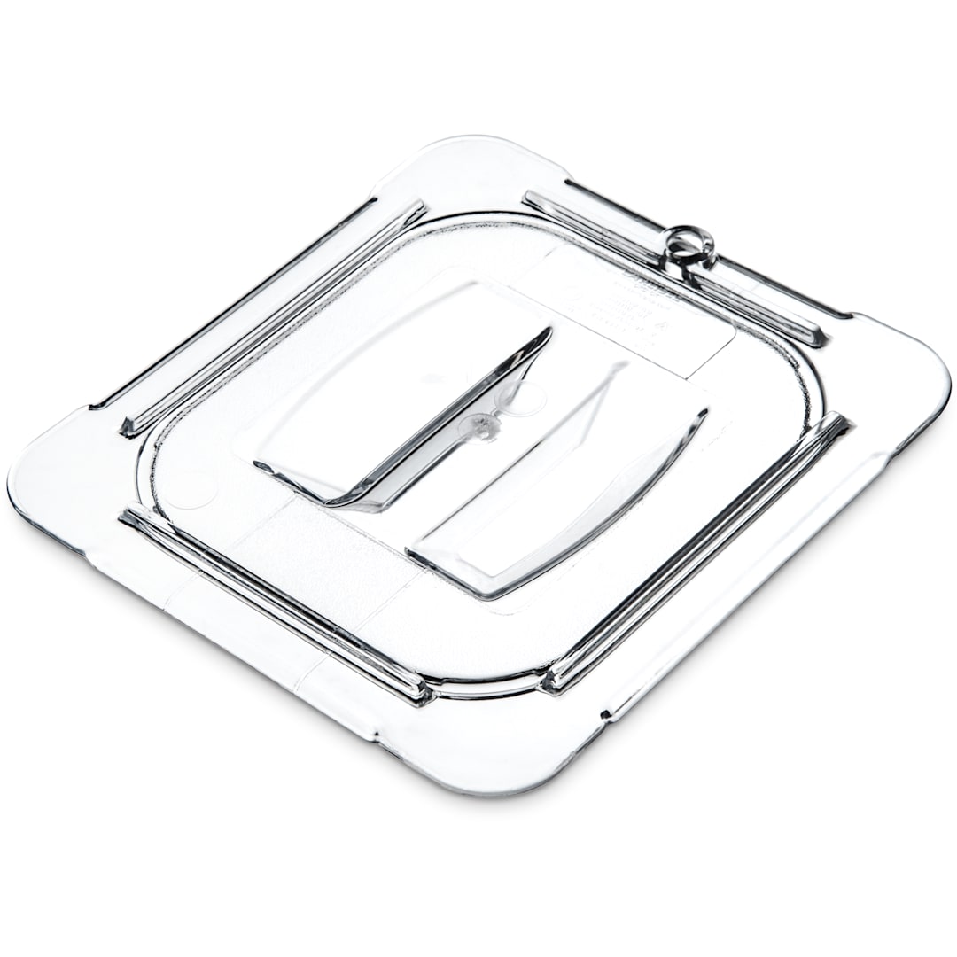 Carlisle 10310U07 StorPlus Clear 1/6-Size Handled Food Pan Lid
