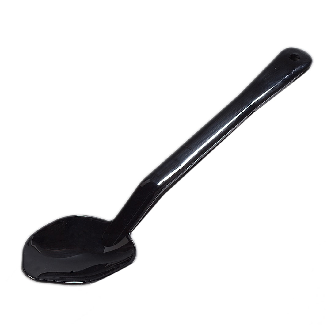 Carlisle 442003 13" Black Solid Serving Spoon