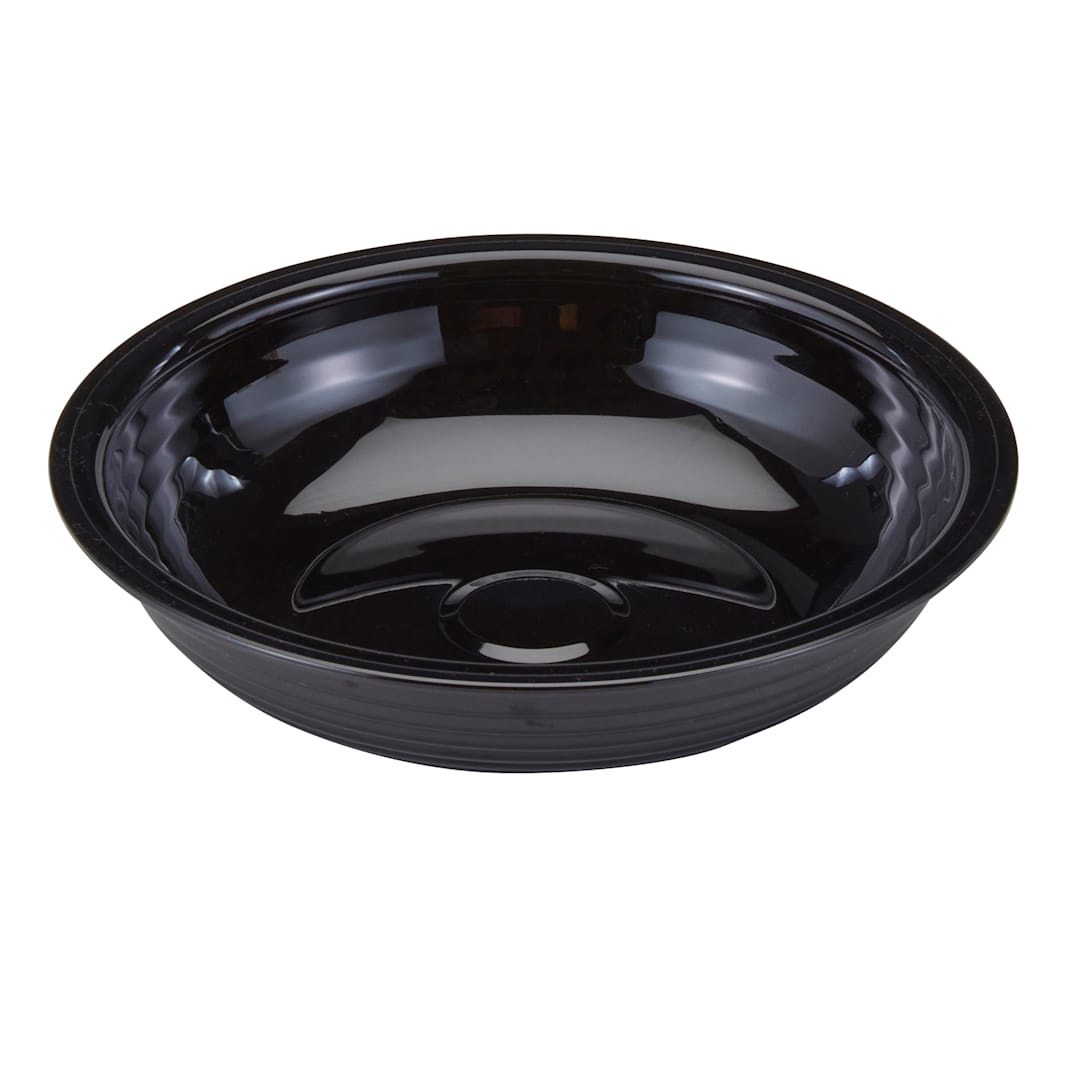 Cambro RSB6CW110 Camwear Black 18.8 Oz. Round Ribbed Bowl
