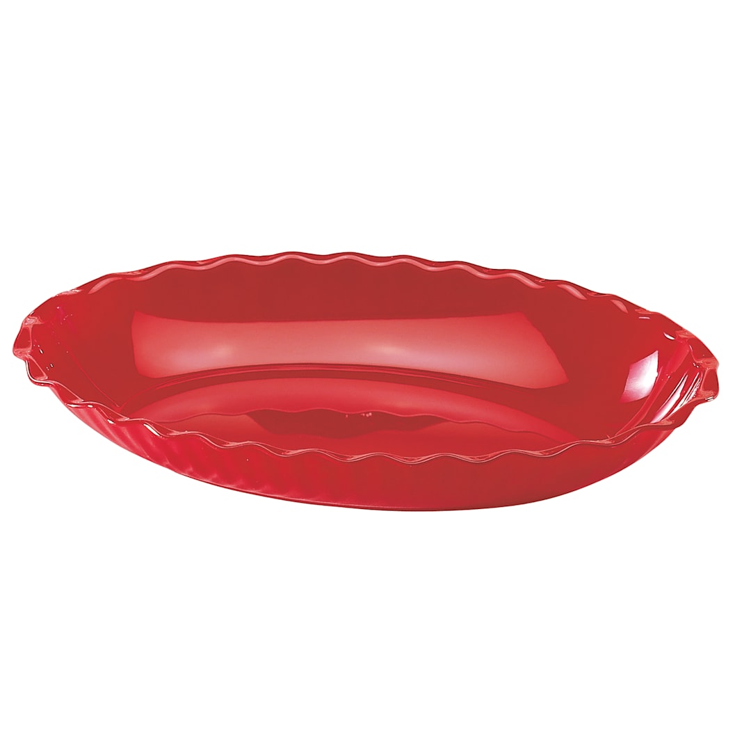 Cambro DP15404 Red 3.4 Qt. Deep Deli Platter