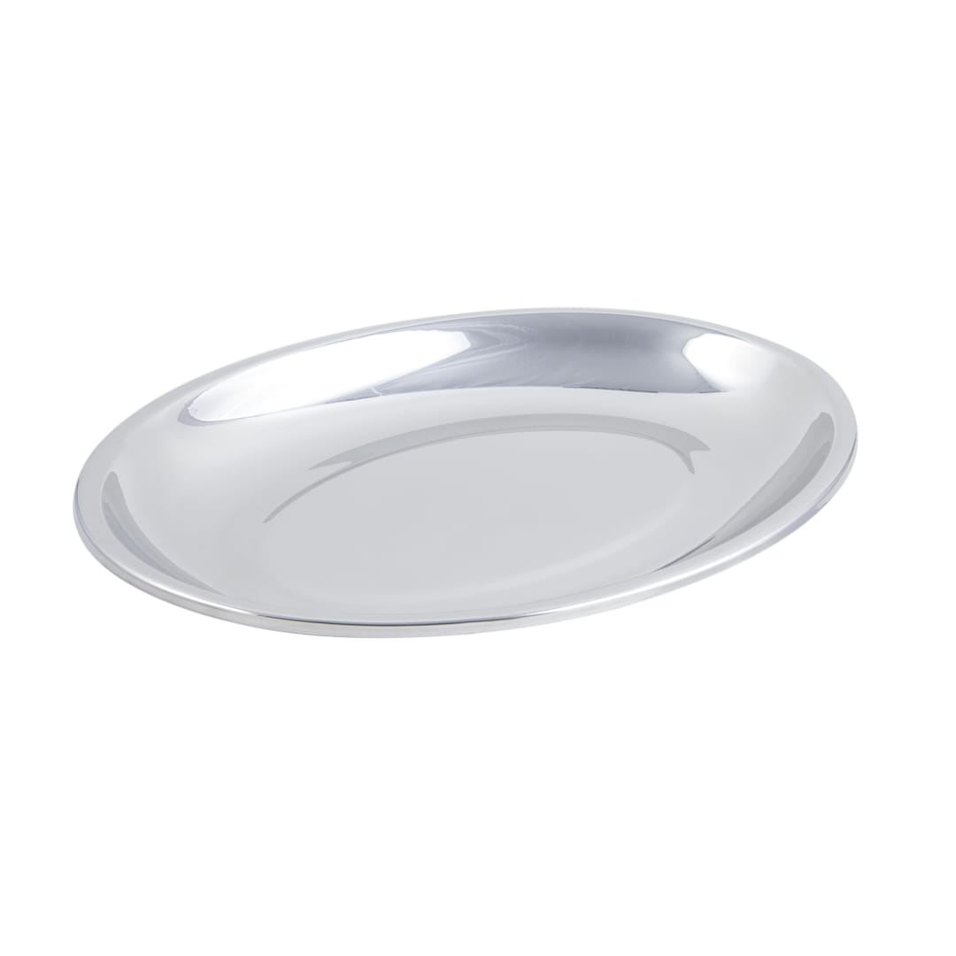 Bon Chef 5219 Stainless Steel Oval 15" x 20" Coupe Platter