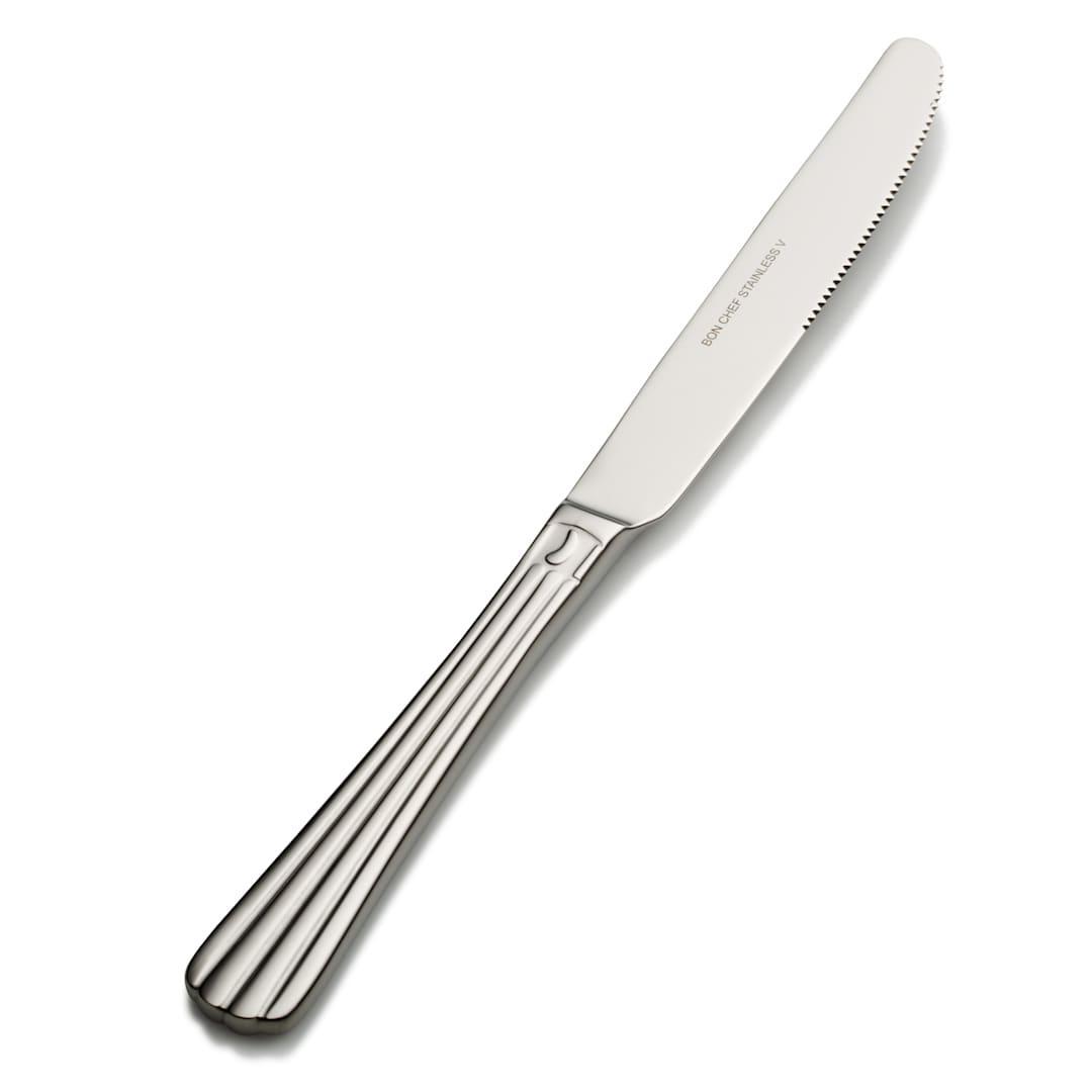Bon Chef S1612 Britany Stainless SH European Dinner Knife - Dozen