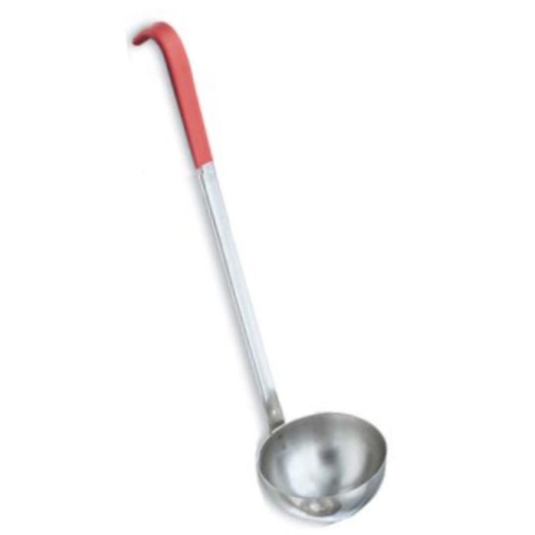 Vollrath® 58366 Orange Handled 8 Ounce Stainless Steel Ladle