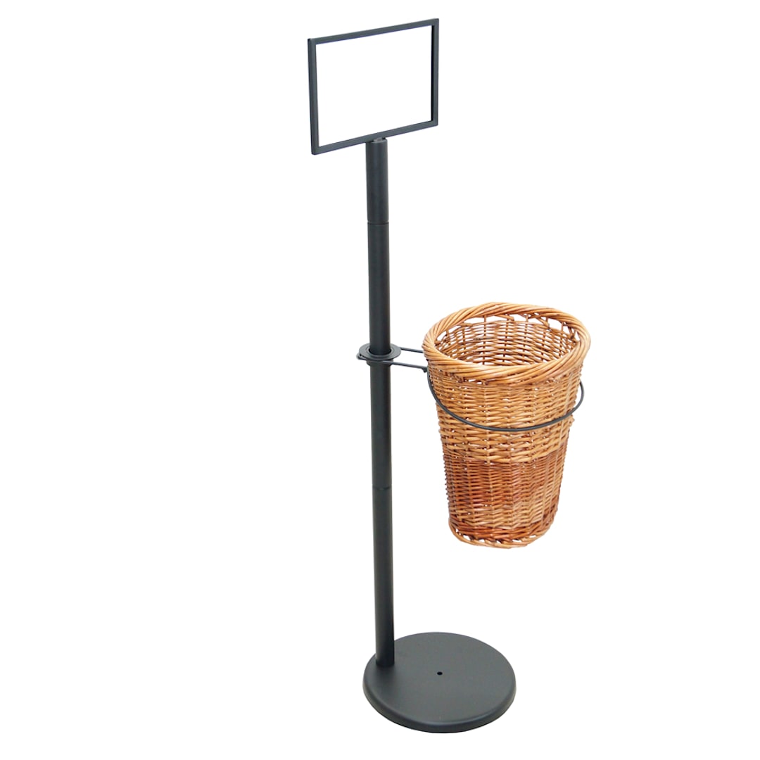 Mobile Merchandisers BS36/1 1-Basket Display Rack for Baguettes - Kit