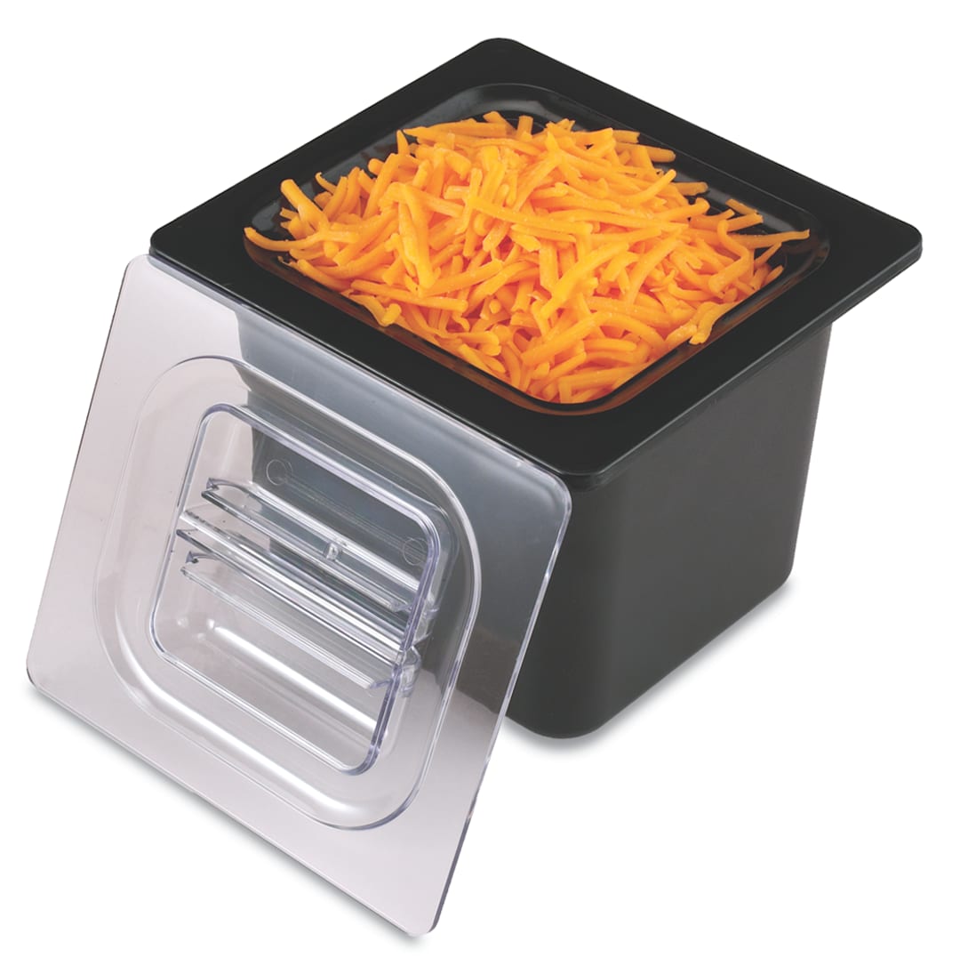 San Jamar® CI7001BK Chill-It® 1/6-Size Black Food Pan