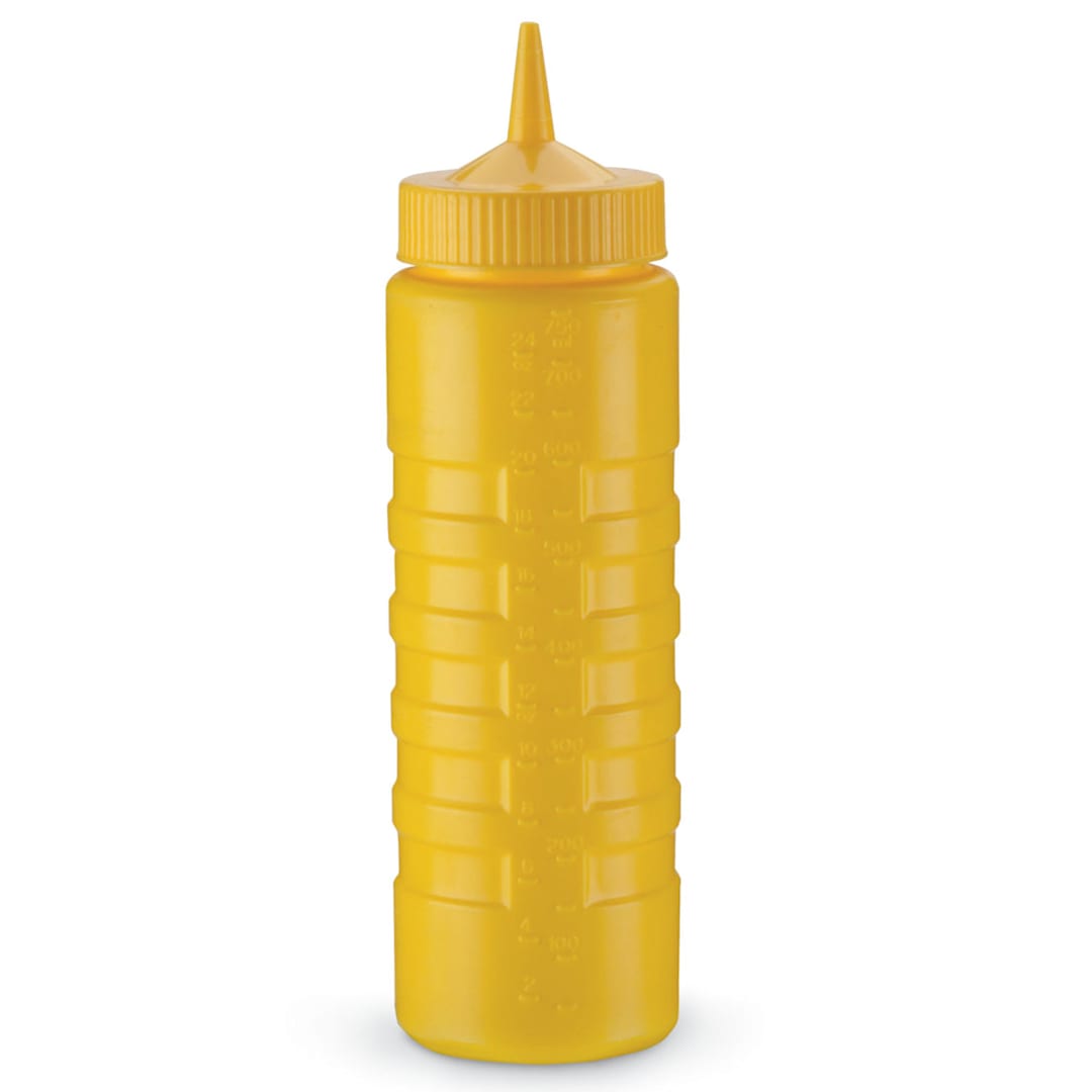Traex 4932-08 Yellow 32 Ounce Single Tip Squeeze Dispenser