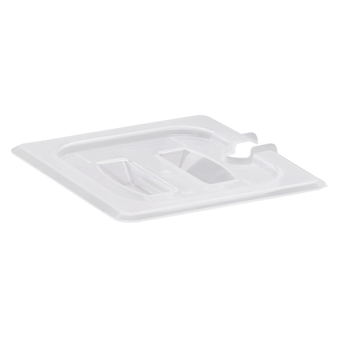 Cambro 60PPCHN190 Translucent 1/6-Size Notched Food Pan Cover - 6 / CS