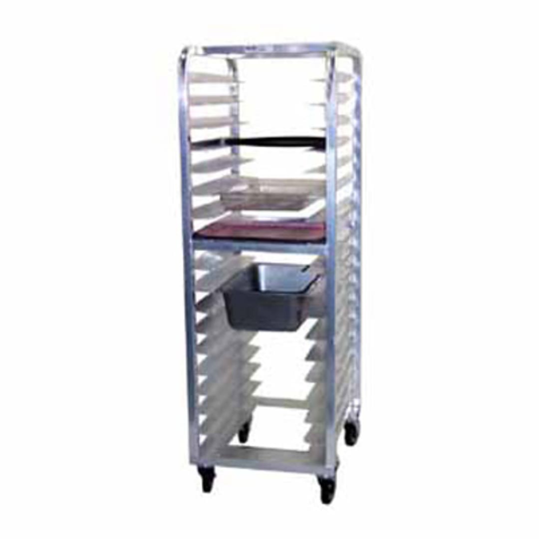 Kelmax 4H1238 Aluminum Universal Pan Rack with 5" Poly Casters