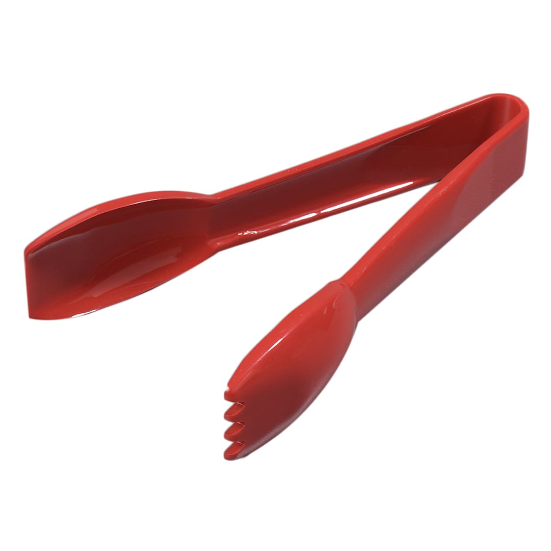 Carlisle 460605 Carly 6-1/4" Red Salad Tongs
