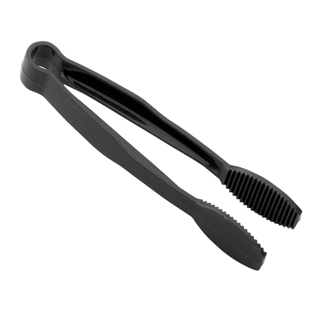 Cambro TG6110 Lugano Black Flat Grip 6" Tongs