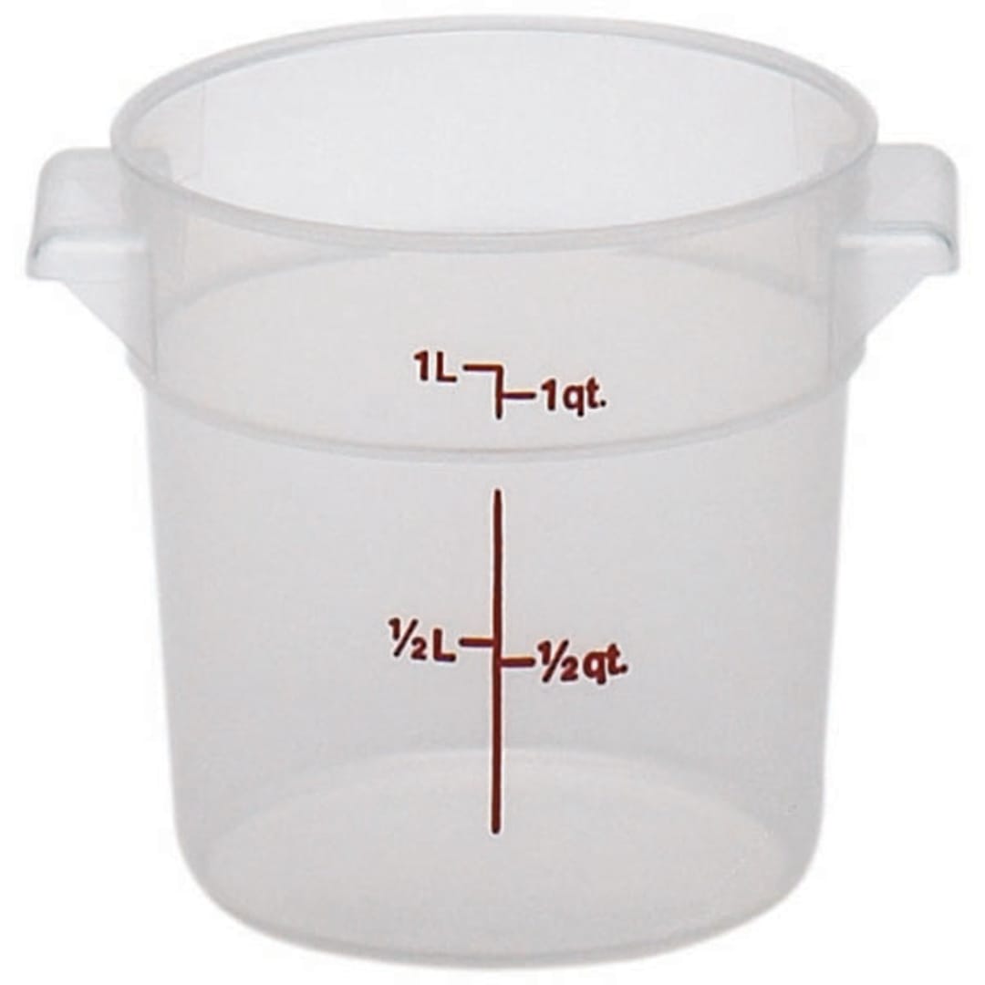 Cambro RFS1PP190 Translucent Round 1 Qt Container