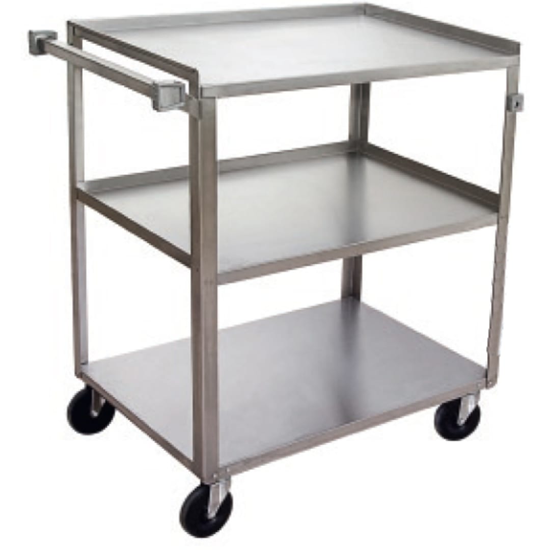 Channel Mfg. US1827-3 S/S Utility / Bussing Cart with 3 Shelves