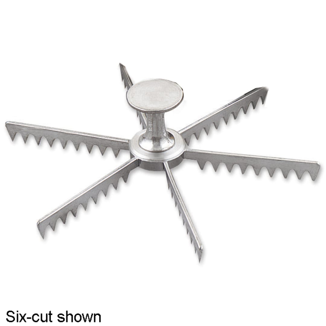Browne Foodservice 575105 Cast Aluminum Five-Cut Pie Marker