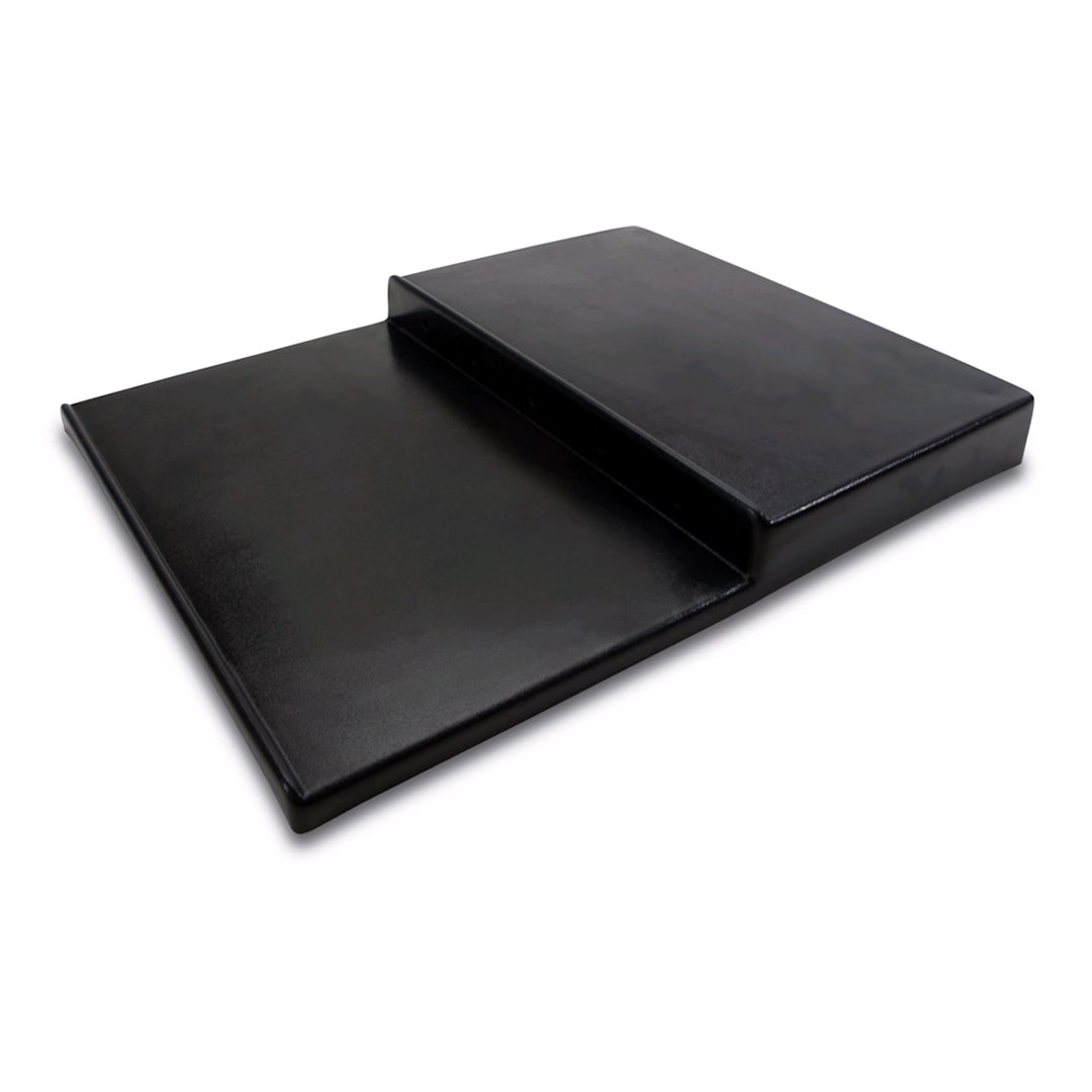 Delfin SU-24302-17 24 x 30 x 3 Black ABS 2-Tier Step Riser