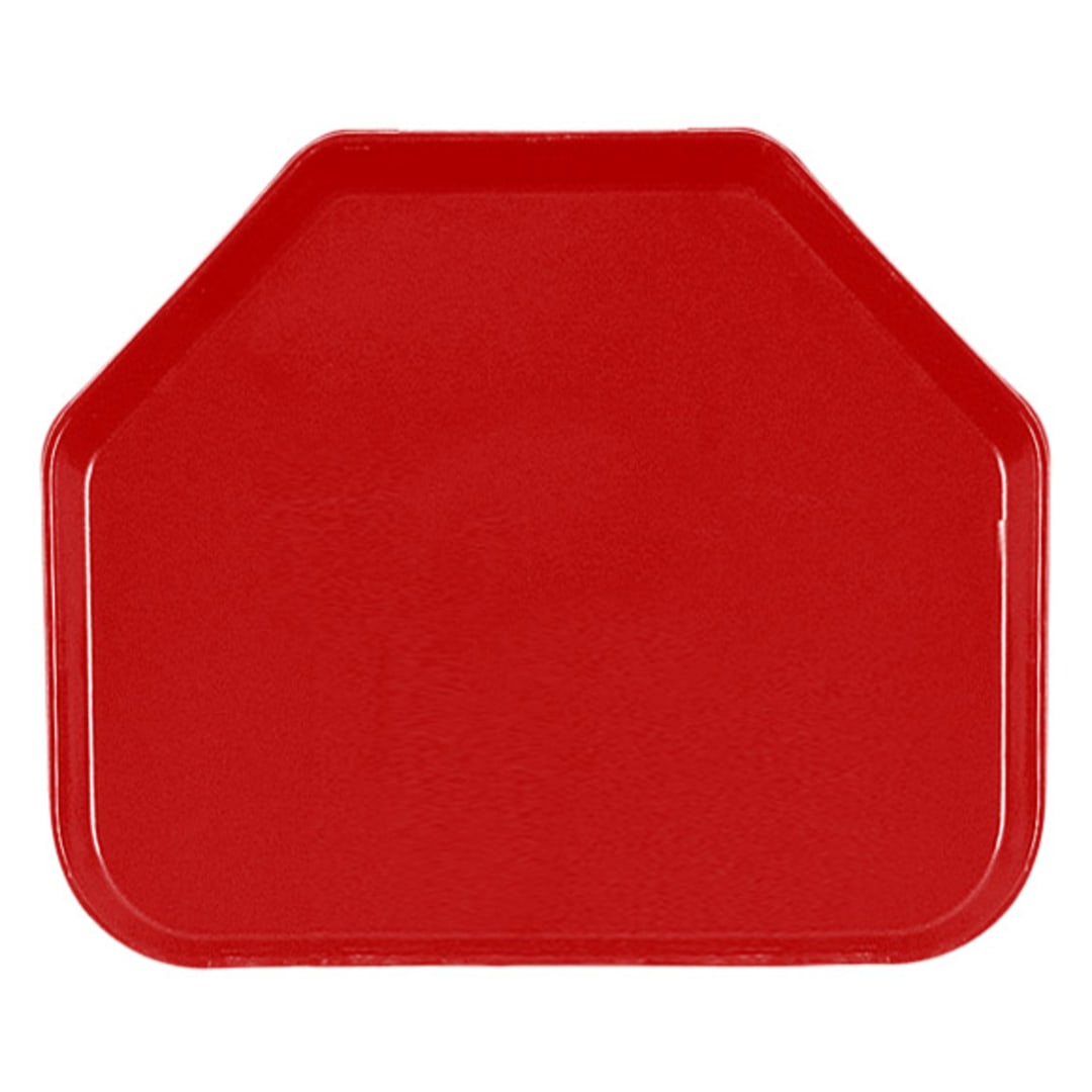 Cambro 1520TR510 Camtrays Red 15" x 20.25" Trapezoid Tray