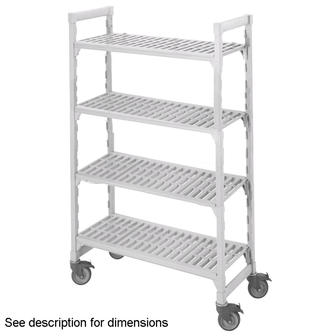 Cambro CPMU244867V4480 Camshelving Mobile 24"x48" 4-Shelf Starter Unit