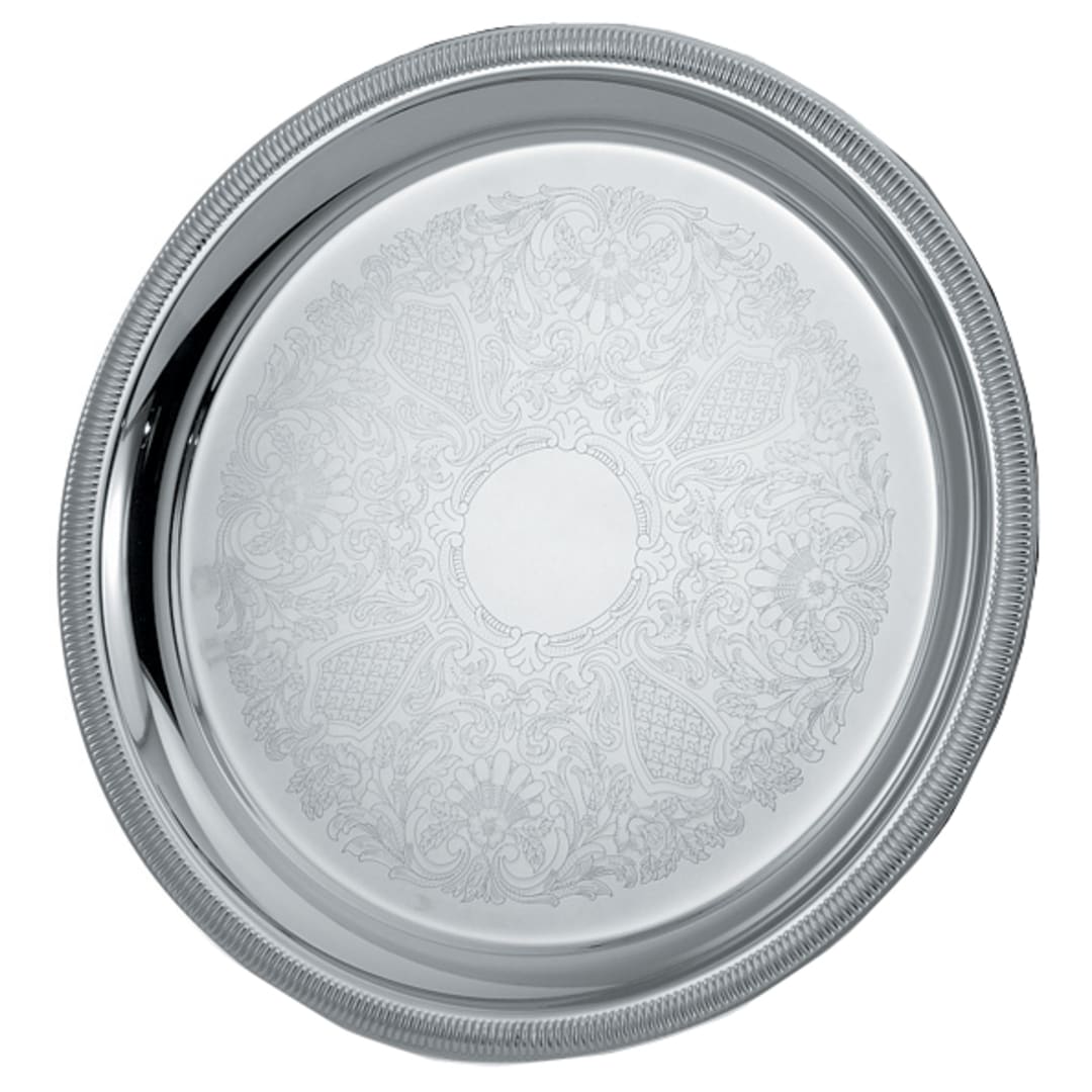 Vollrath 82101 Elegant Reflections S/S 15-1/4" Round Serving Tray