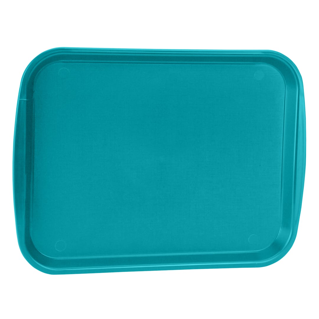 Traex 1014-33 Teal Plastic 10 x 14 Fast Food Tray