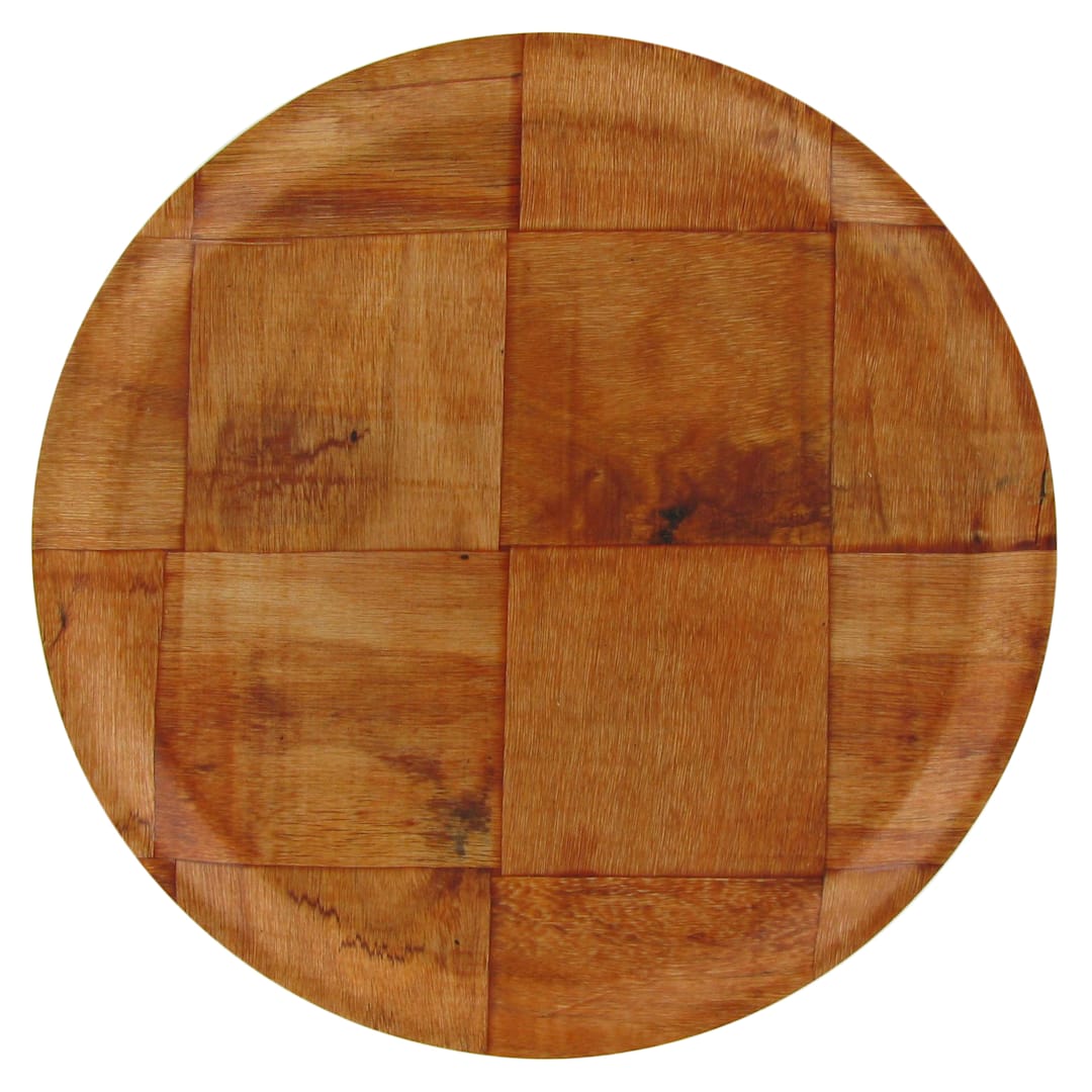 Adcraft® WWP-10K 10" Woven Wood Round Plate - Dozen