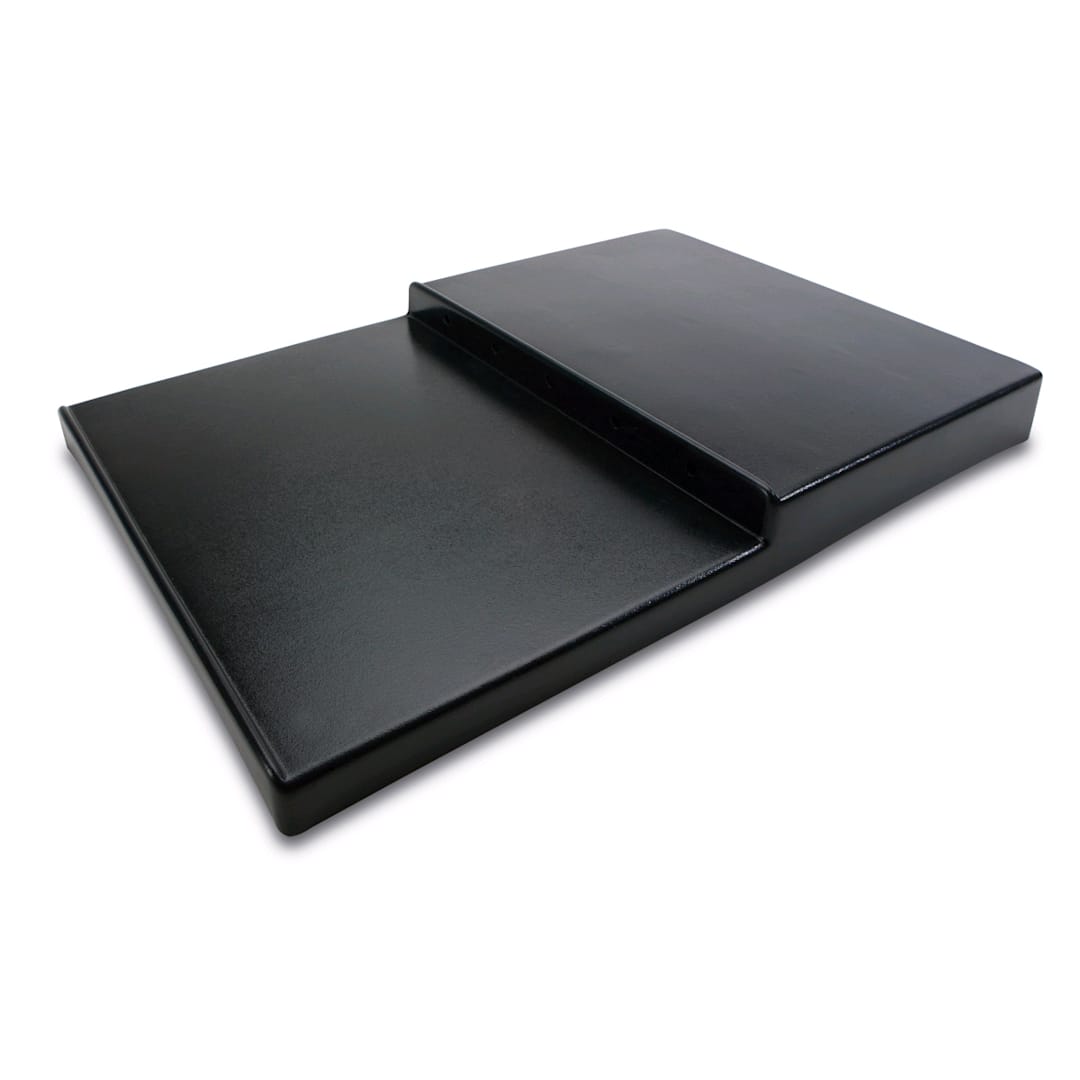 Delfin SU-24342-17 Black 24" x 34" 2-Tier Riser - 2 / CS