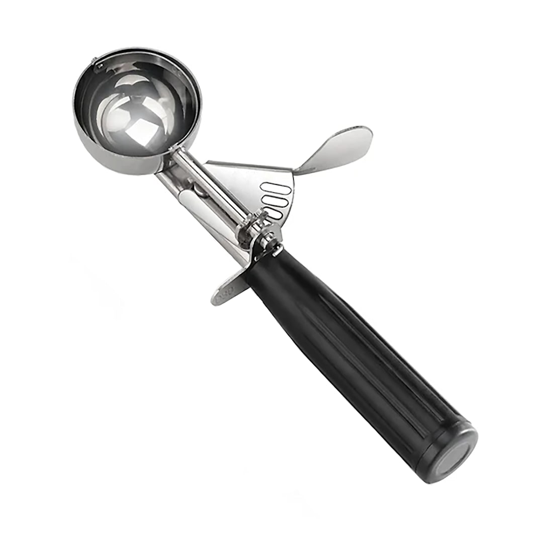 Darling Foodservice S/S 1 Oz / #30 Thumb Press Dishers with Black Handle
