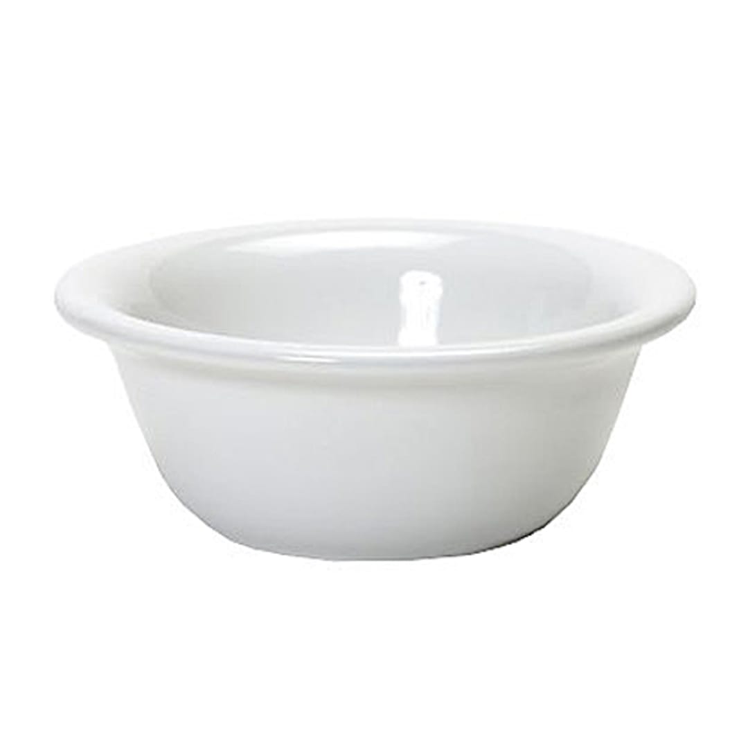 Tuxton BWB-0809 8 Oz. White Pot Pie Dish