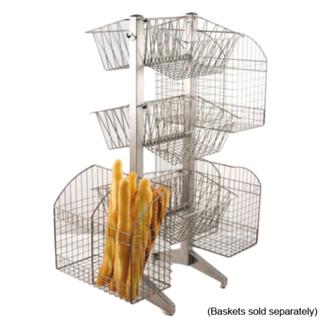 Dover Metals D-643S Steel / Pewter Look Multi Basket Stand