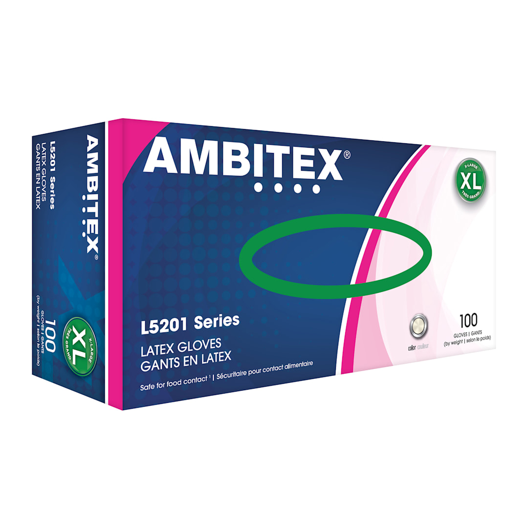 Tradex L5201-XL Ambitex XL Powder-Free Latex Gloves