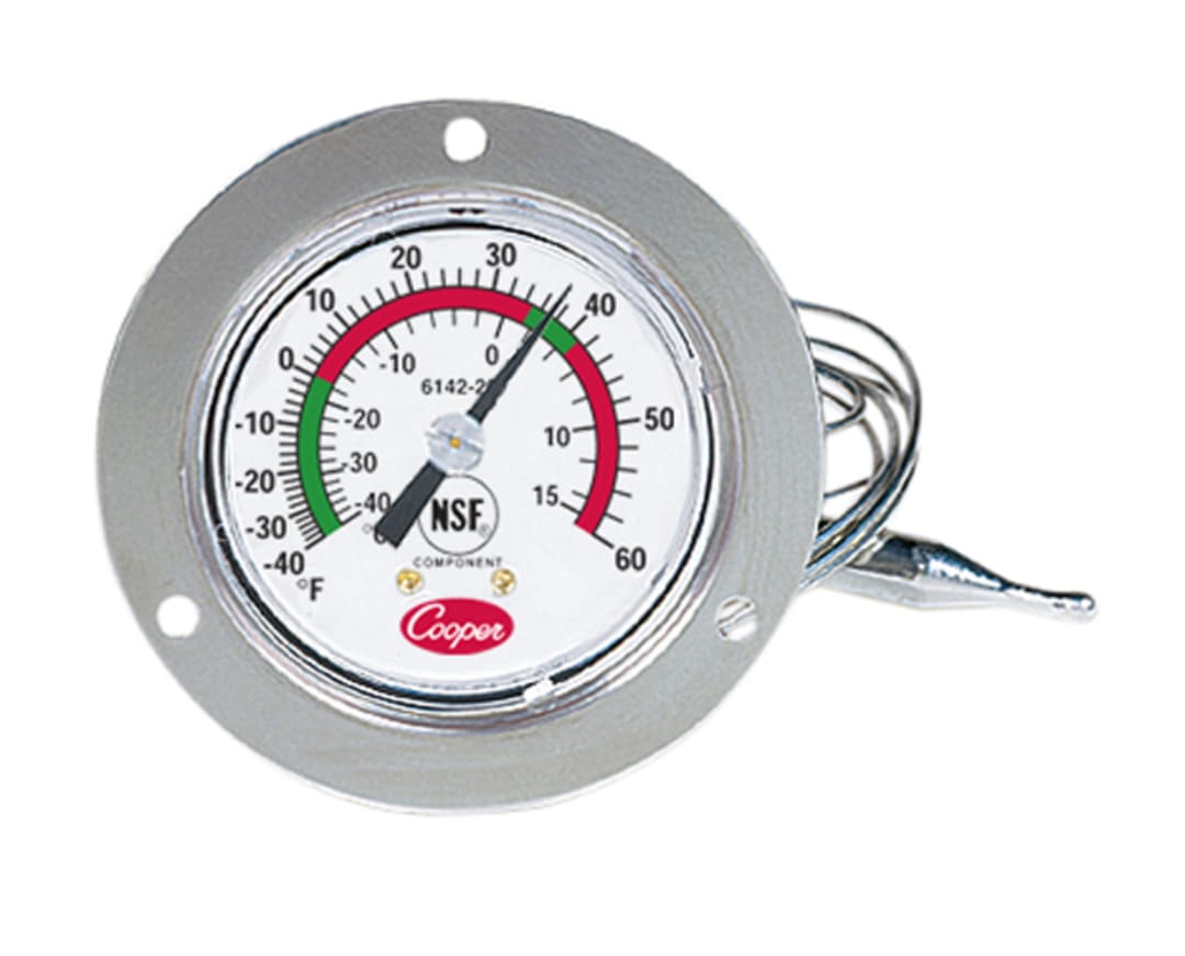 Cooper-Atkins 6142-20-3 Front Flange Back Connect Panel Thermometer