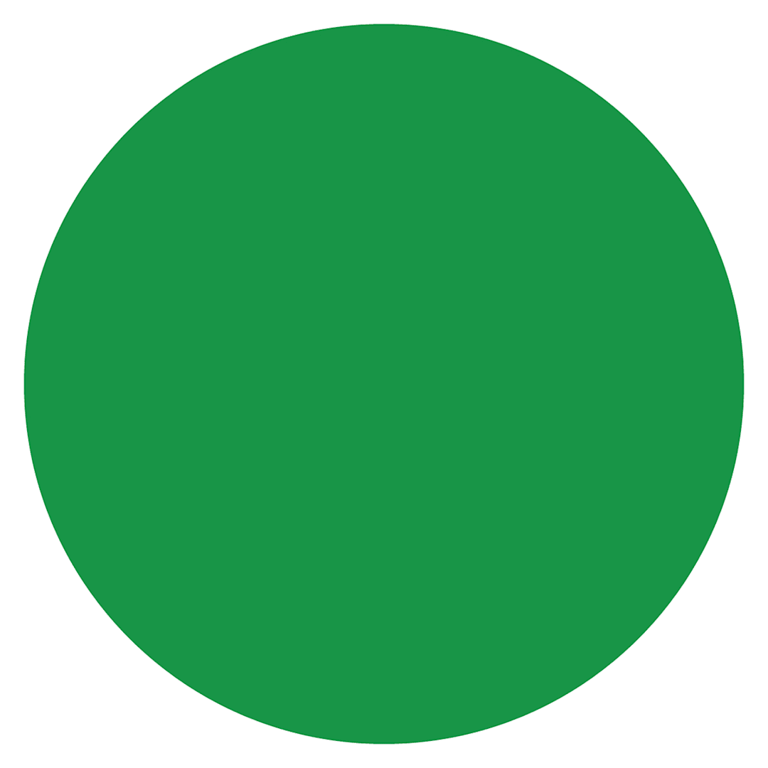 DayMark 112242 MoveMark™ Green 3/4" Blank Day Circle - 2000 / RL