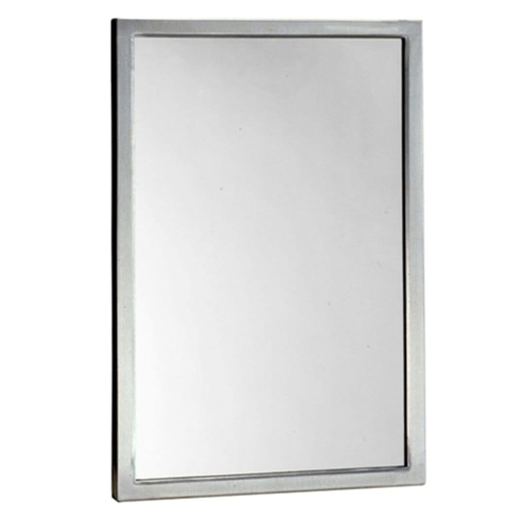Bobrick B-290 1836 Stainless 18" x 36" Welded Frame Mirror