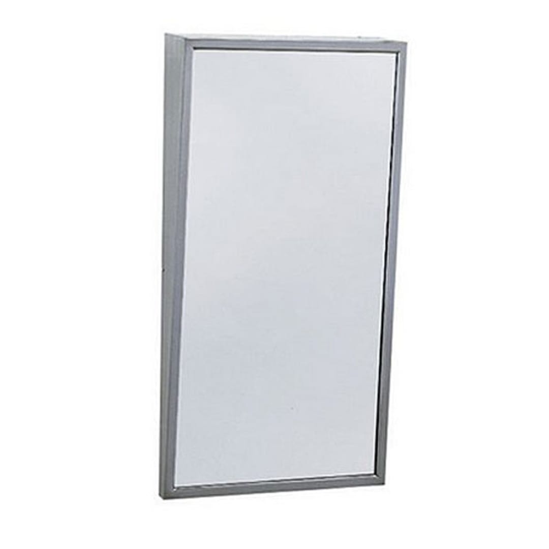 Bobrick B-293 1830 S/S 18" x 30" Fixed-Position Tilt Mirror