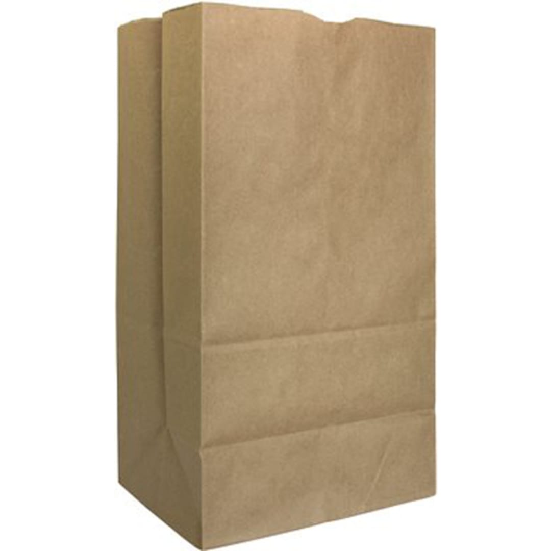 AJM Packaging SQ40NP5C Kraft Paper 20 lb. Grocery Bag