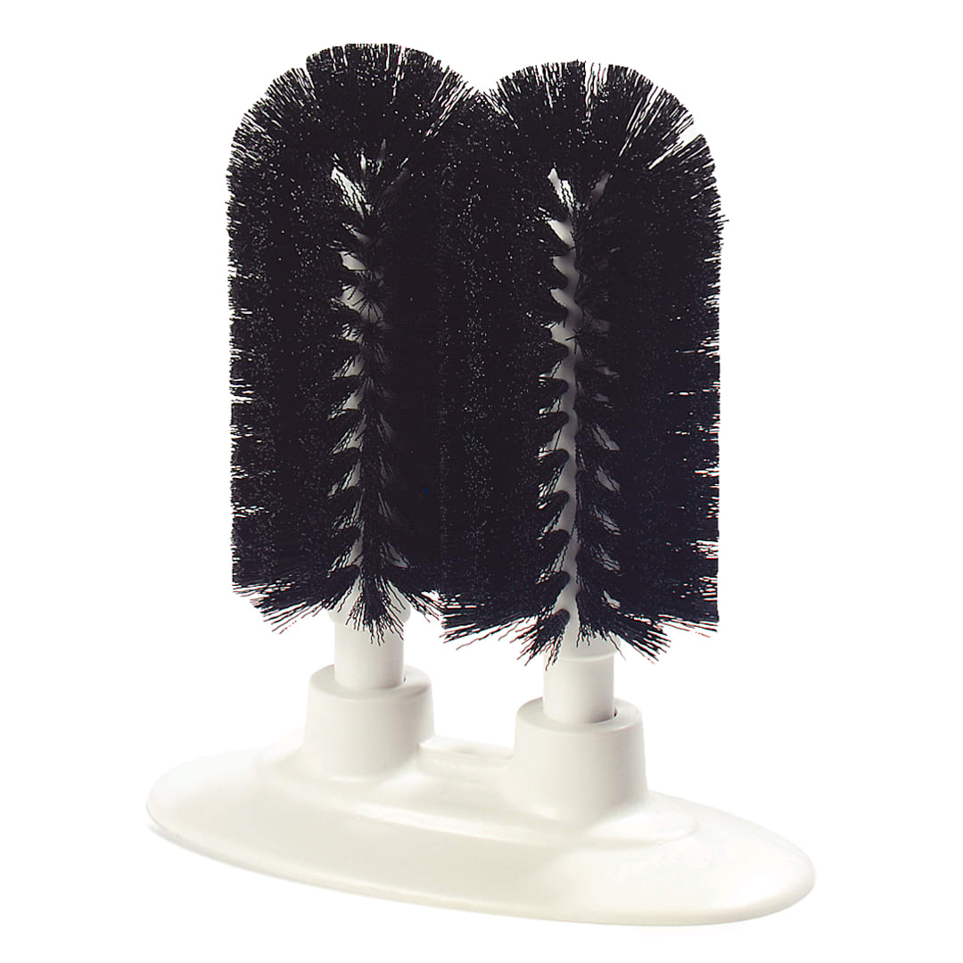 Carlisle 4046003 Sparta 8" Black Twin Glass Washer Brushes