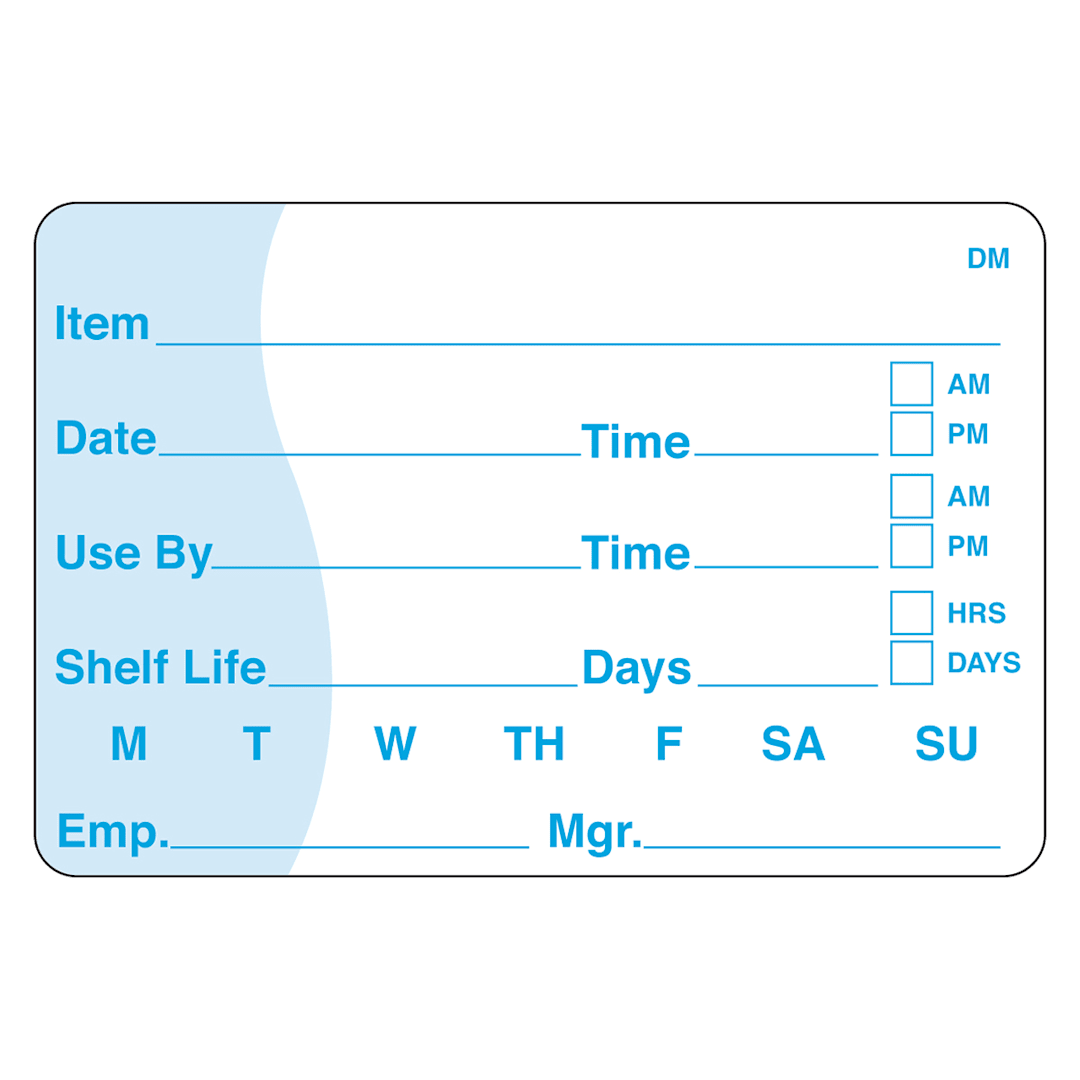 DayMark 110116 DissolveMark 2 x 3 Use By / Shelf Life Label