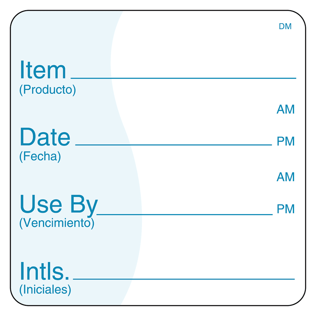 Darling Foodservice 2" Item / Date / Use By Label