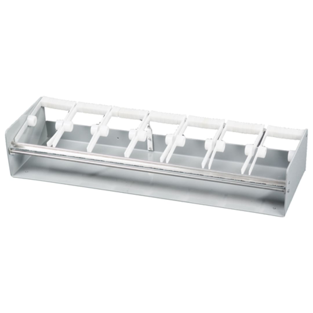 DayMark 111081 White Plastic 2" 7-Slot Label Dispenser
