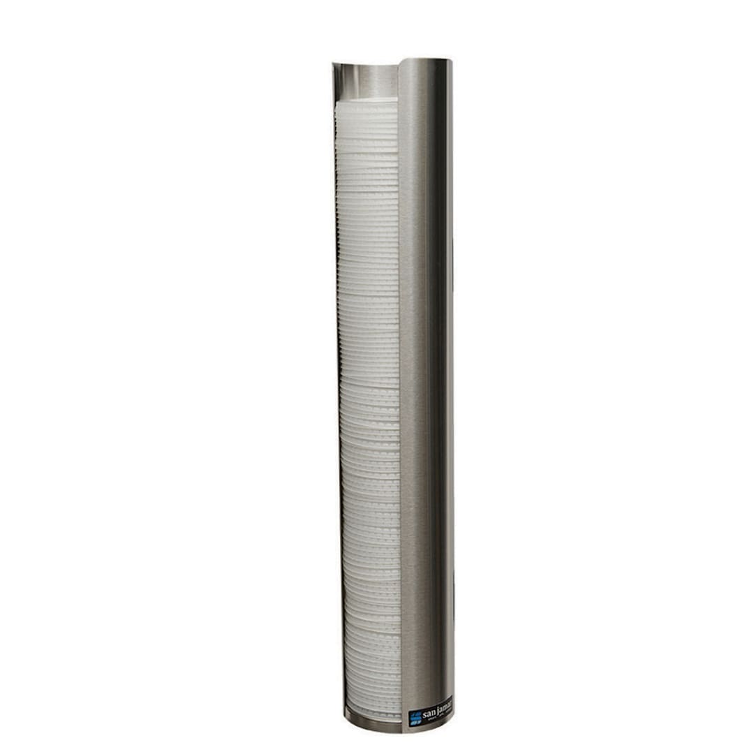 San Jamar® L3400 Wall-Mount Lid Dispenser for 12-24 Ounce Cup Lids