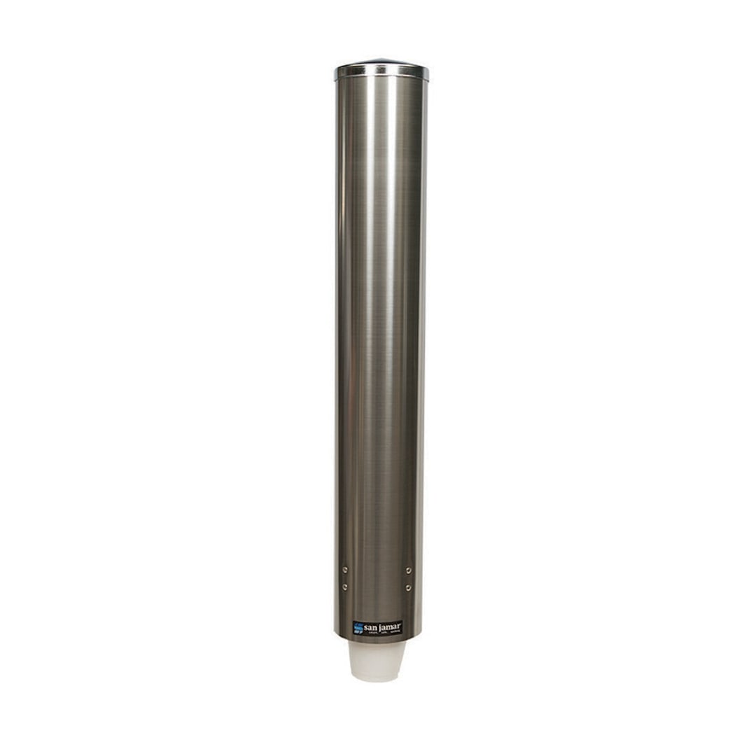 San Jamar C4200PF Pull-Type Foam Cup Dispenser for 4-10 Ounce Cups