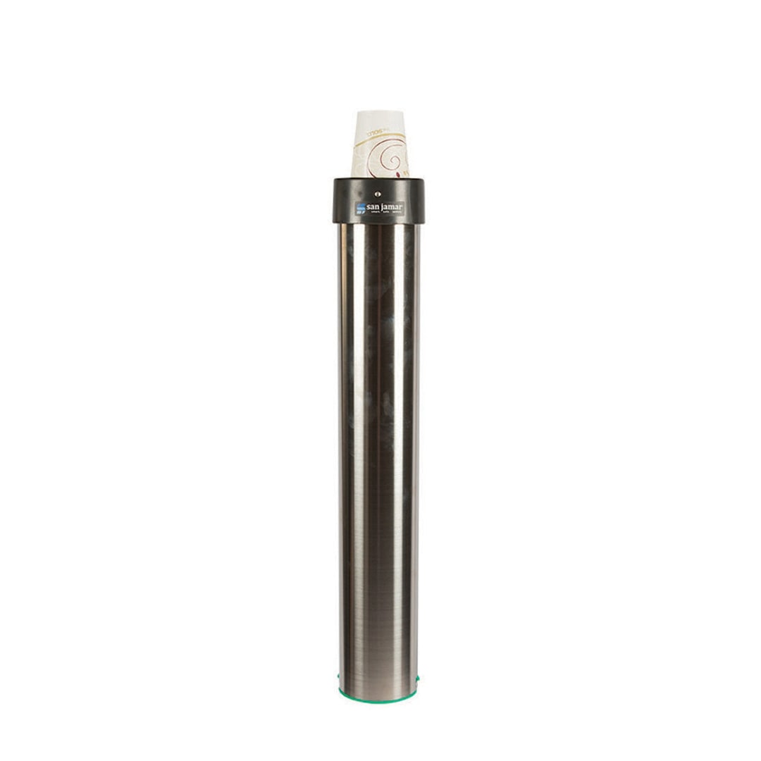 San Jamar C3200EV Vertical-Mount 6-10 Ounce Beverage Cup Dispenser