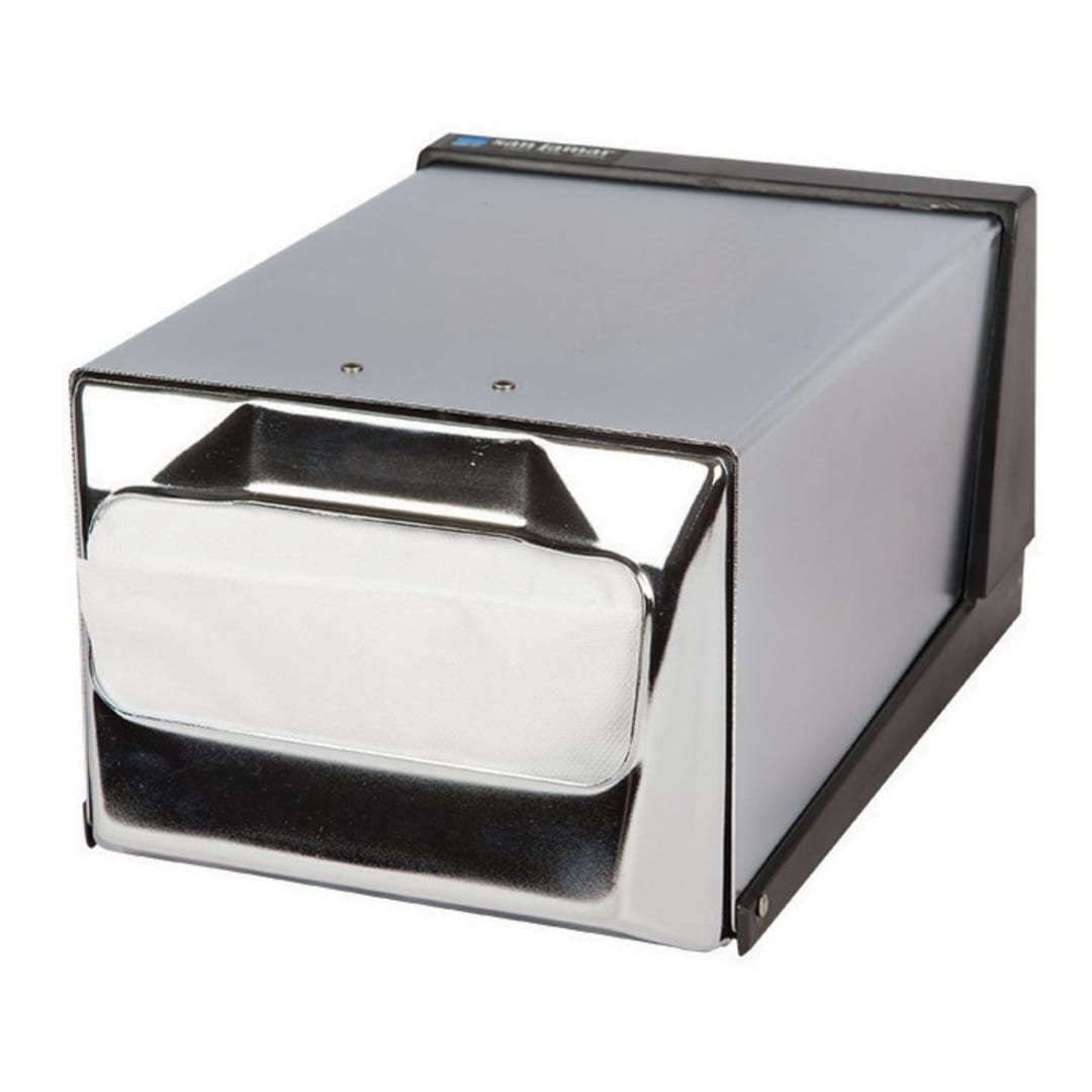 San Jamar® H3001XC Chrome Fullfold Countertop Napkin Dispenser