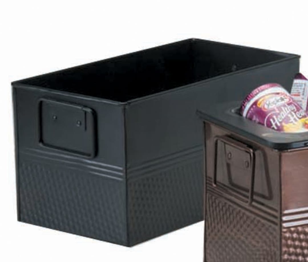 American Metalcraft BEVB6612 Blk Hammered Metal 1/3 Size Beverage Tub