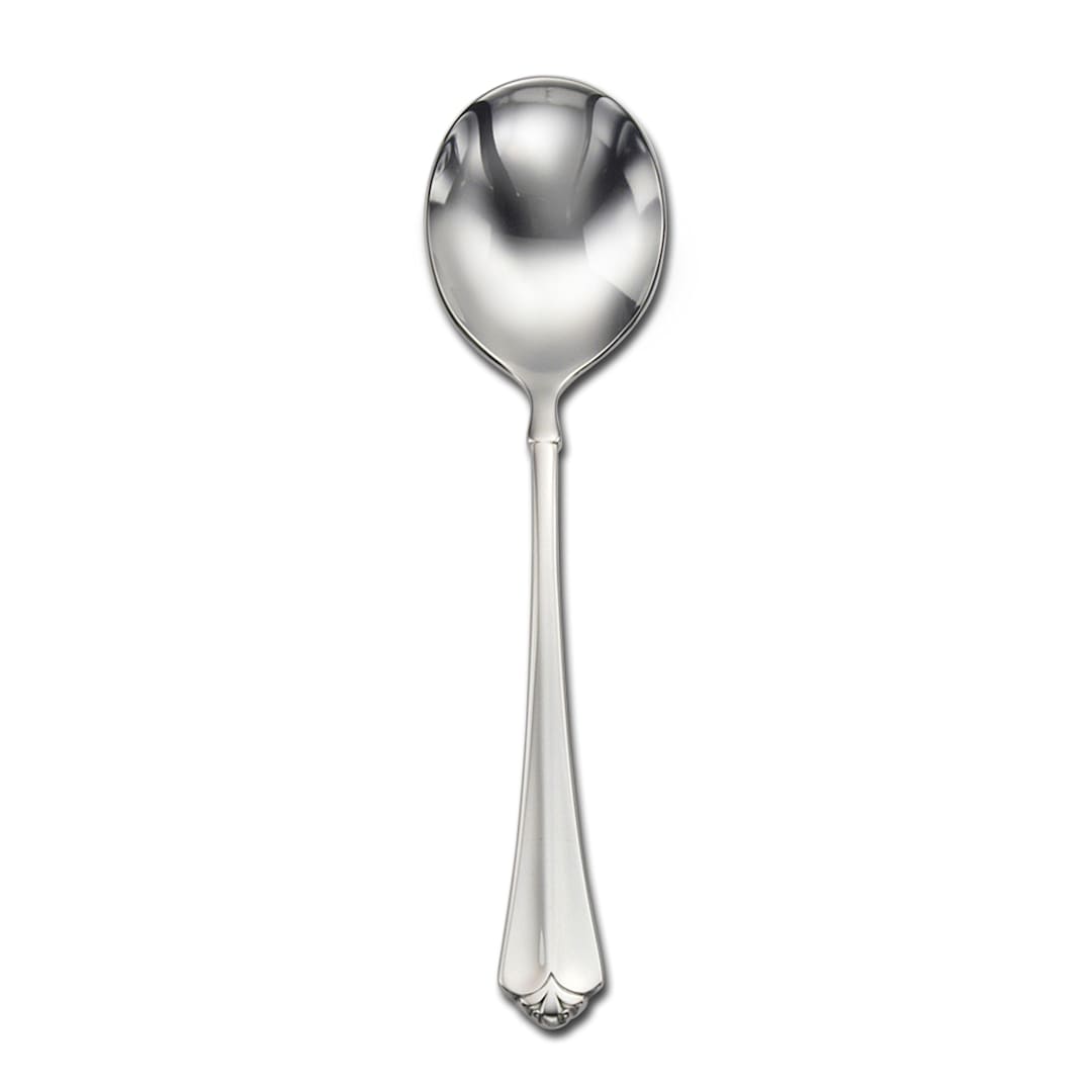 1880 Hospitality 2273SRBF Juilliard S/S Round Bowl Soup Spoon - Dozen