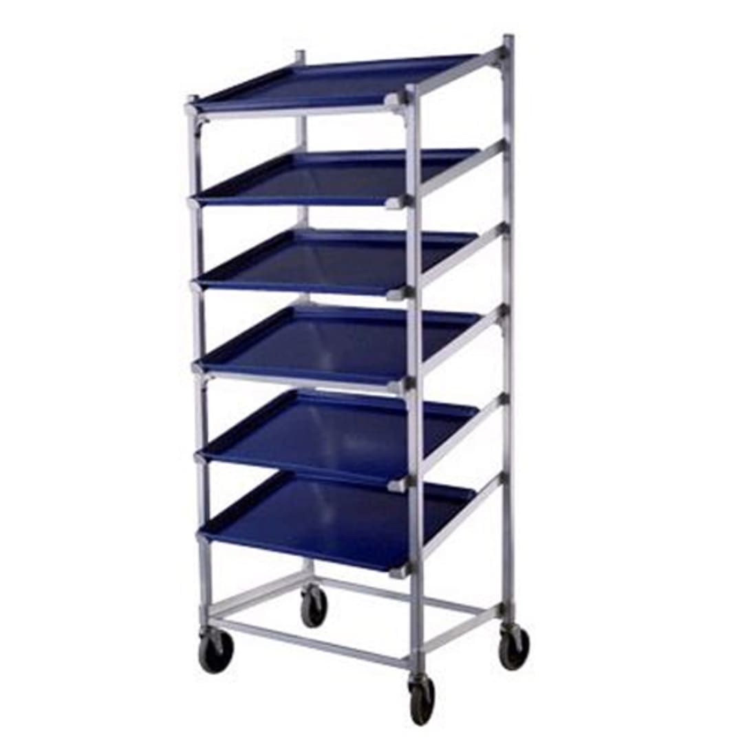 New Age 1137 Slanted Mobile Display Rack for Seven 18 x 26" Pans