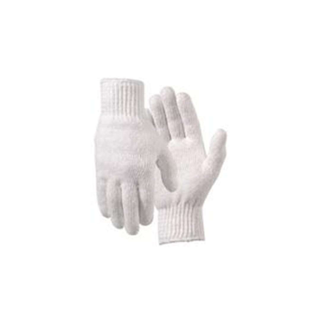 Tucker Safety Y5080L Bleach White Poly / Cotton Blend Gloves - Dozen