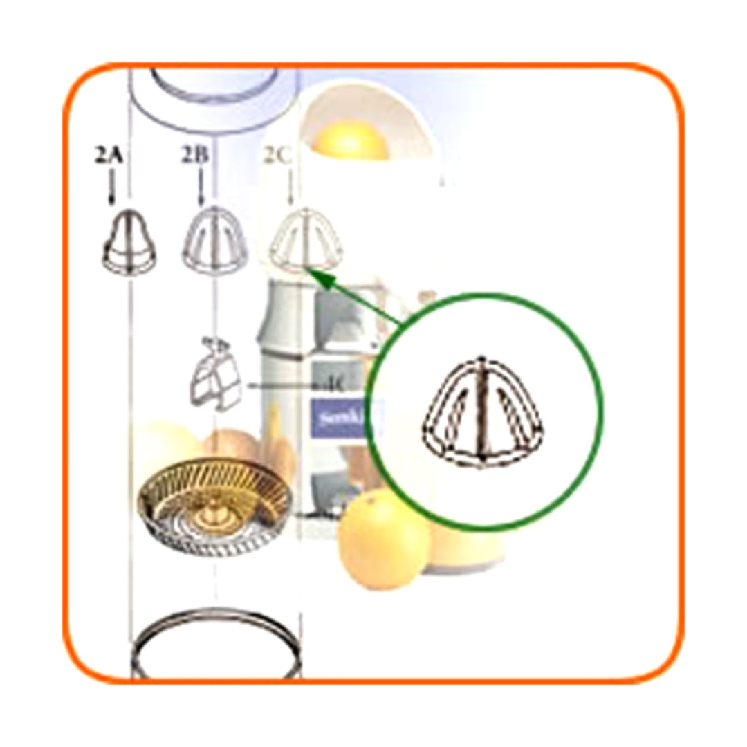 Sunkist 2RCR Grapefruit Juicer Extracting Bulb Without Metal Insert