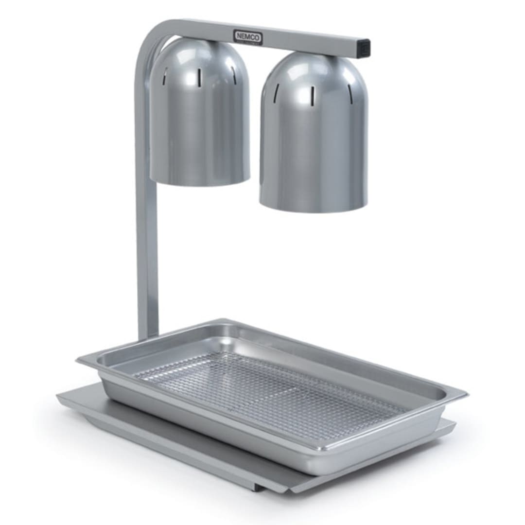 NEMCO 6000A-2 Free-Standing Adjustable Height 2-Bulb Infrared Warmer