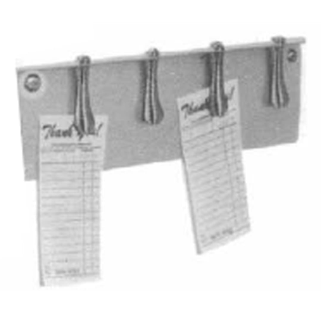 H.A. Sparke 41-1ECP Aluminum 12" Order Bar with 4 Clips