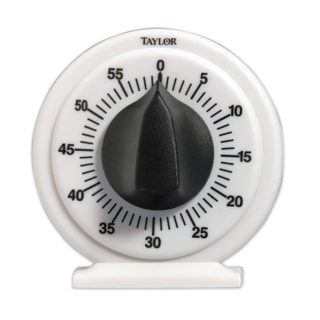 Taylor® Precision Products 5831N White Mechanical 60 Minute Timer
